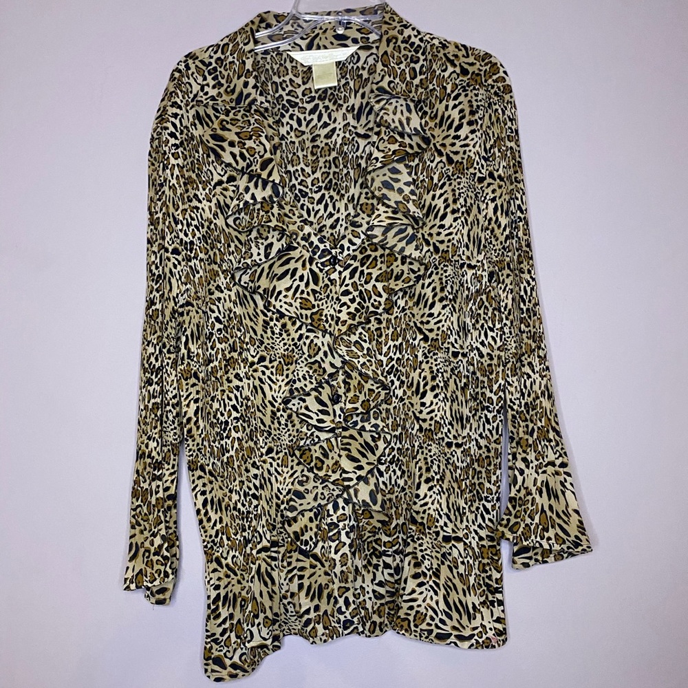 ❌SOLD❌Animal print Dress Shirt